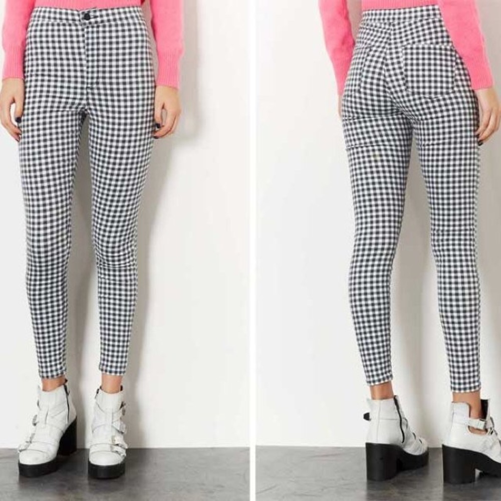 Topshop Joni Gingham Pants